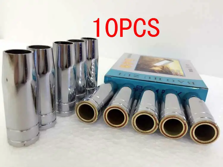 

MB15 MIG Welding of conical Nozzle 10pcs shield cup DB005