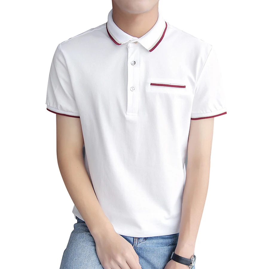 Summer Polo Shirt Men Short Sleeve Breathable Pullover Hombre Men Polo
