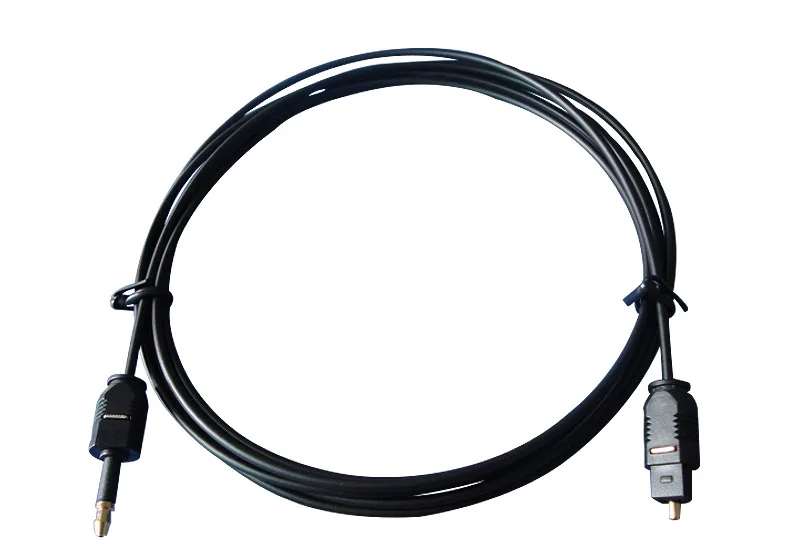 Macho a Macho Negro Ø 6,0mm HDSupply TC030 Cable de Audio Toslink S/PDIF 2,00m Fibra óptica