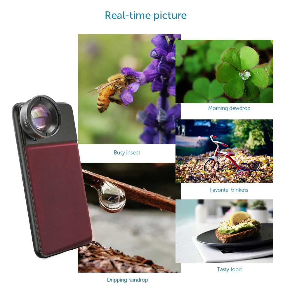 APEXEL HD 100 мм Макро объектив фотография 10x Супер Макро телефон объективы камеры с c-креплением чехол для iPhone X max huawei P20
