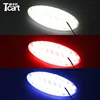 Tcart 14,5x5,6 cm 12V 4D LED coche emblema insignia luz delantera para Ford mondeo 2 Mk2 pegatina frontal logo emblema para focus 3 2013-2015 ► Foto 2/6