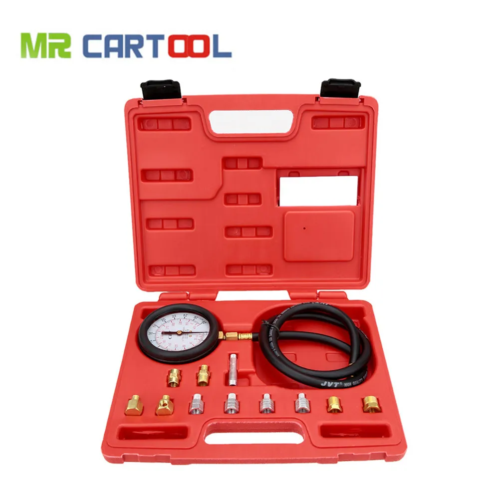 

TU-11A Auto Pressure Tester Pressure Meter Oil Pressure Tester Gauge Test Kit Garage Tool