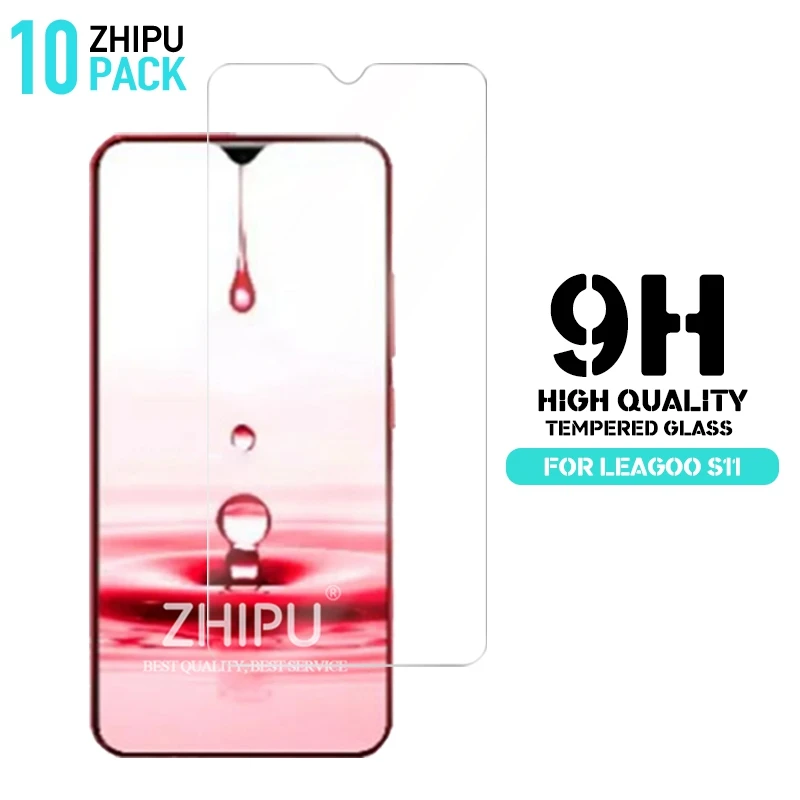 

10 Pcs Tempered Glass For Leagoo S11 Glass Screen Protector 2.5D 9H Tempered Glass For Leagoo S11 S 11 6.26 Protective Film