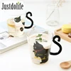 Justdolife 250ml Cute Creative Cat Milk Coffee Mug Water Glass Mug Cup Tea Cup Cartoon Kitty Home Office Cup For Fruit Juice ► Photo 2/6