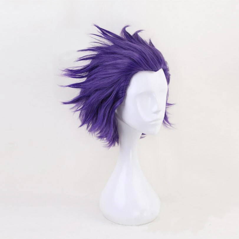 30 см My Hero Academy Baku no Hero Academy Shinsou Hitoshi фиолетовый Пушистый Короткий слоистый синтетический парик для косплея+ сетка для волос