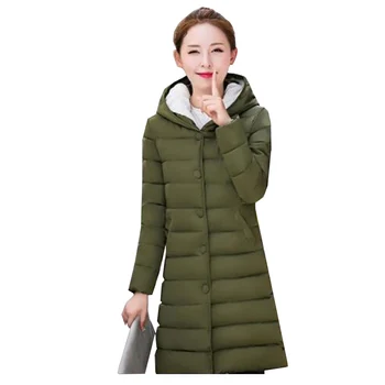 

New Winter Female Cocoon Thick Cotton Jackets Hooded Women Parkas Coats Slim Warm Long Sleeve Plus Size 3XL Long Outwear WZ012