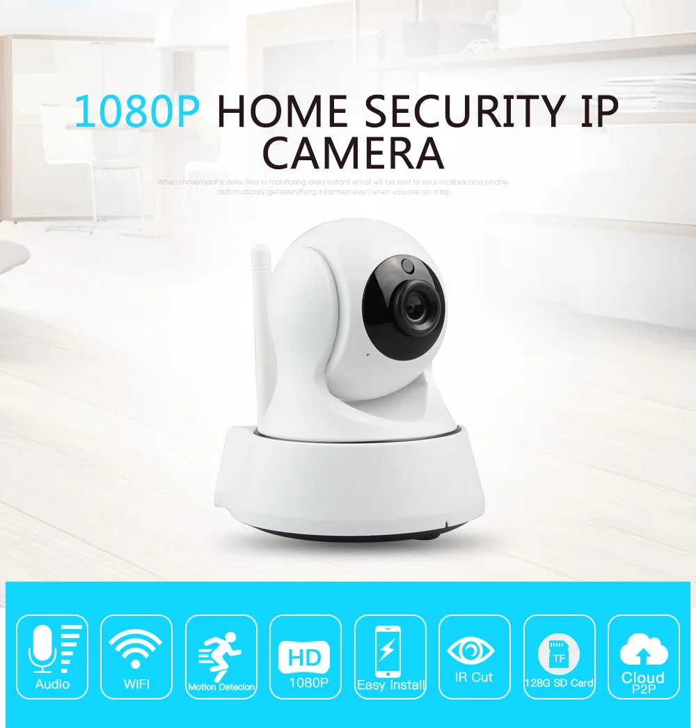 Skyevision Home Security IP Camera Wifi Wireless Mini Network Camera Surveillance 1080P Night Vision CCTV Camera Baby Monitor (1)