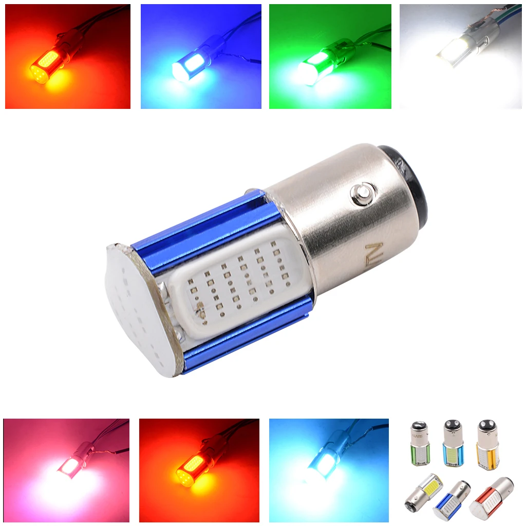 Super Bright COB LED Motorcycle Car Turn Signal Fog Lamp Tail Light Low Power Consumption High Luminance