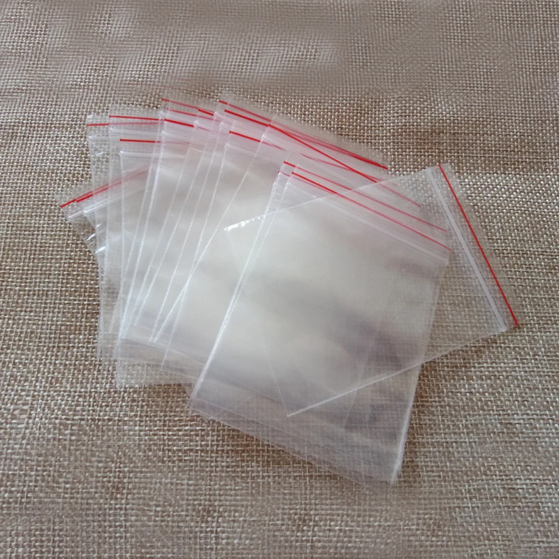 100pcs Small Ziplock Bags Clear Plastic Bags Transparent Pe Zip Lock Bag For Cloth/christmas/gifts/Jewelry Packaging Display Bag