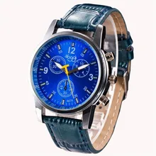2017 New Luxury Mens Watches Casual Crocodile Quartz Sports Wristwatch Faux Leather Strap Male Clock watch relogio masculino