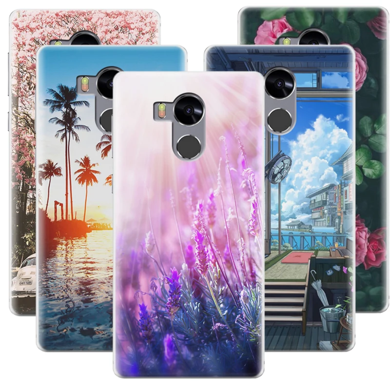 

back cover for Vernee apollo case beautiful Floral printing painted case for fundas Vernee apollo Lite Plastic Flip Cover K200ds