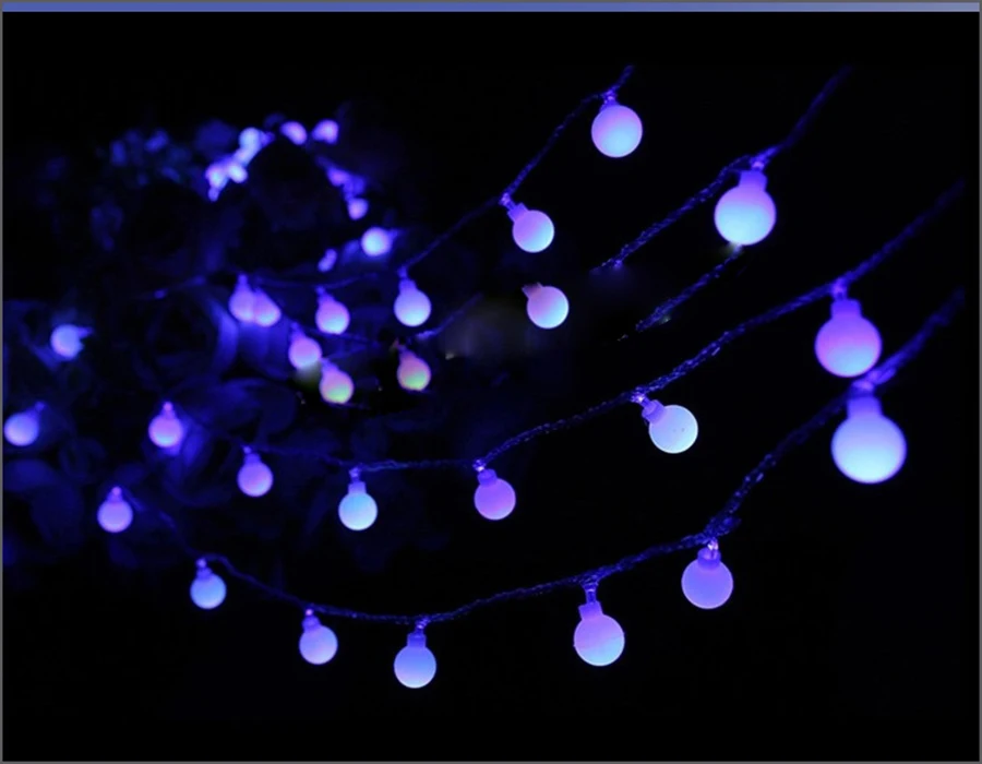 Светодиодный Глобус струнный светильник водонепроницаемый праздничный светильник ing наружное рождественское свадебное украшение сказочная гирлянда лампа лампочки с аккумулятором светильник s