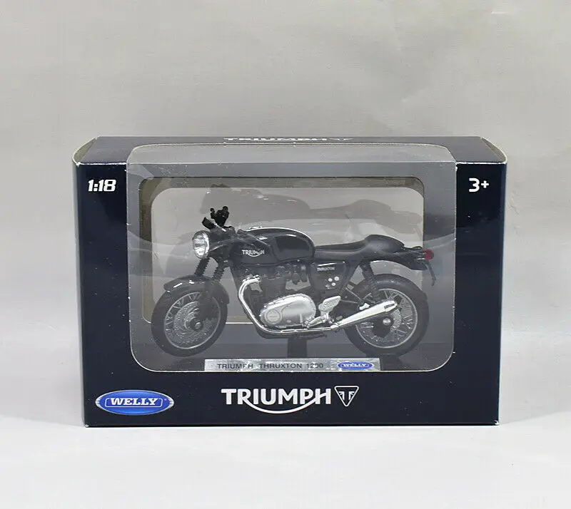 Welly 1:18 TRIUMPH Thruxton 1200 модель мотоцикла велосипед игрушка Новинка в коробке