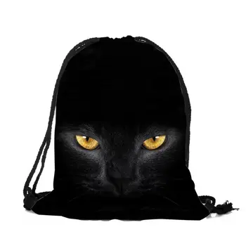 

Fashion Unisex Prints Rope Backpack Polyester for Travel Drawstring Bag