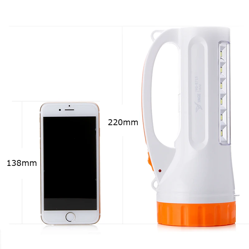 

YAGE 5715 portable light led spotlights camping lantern searchlight portable spotlight handheld spotlight desk lamp light 2-mode