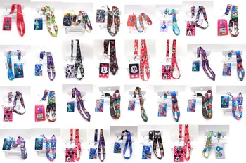 

100 pcs Cartoon mixed random Neck Strap Lanyards Card Holders Bank Neck Strap Card Bus ID Holders Rope Key Chain Gift K47