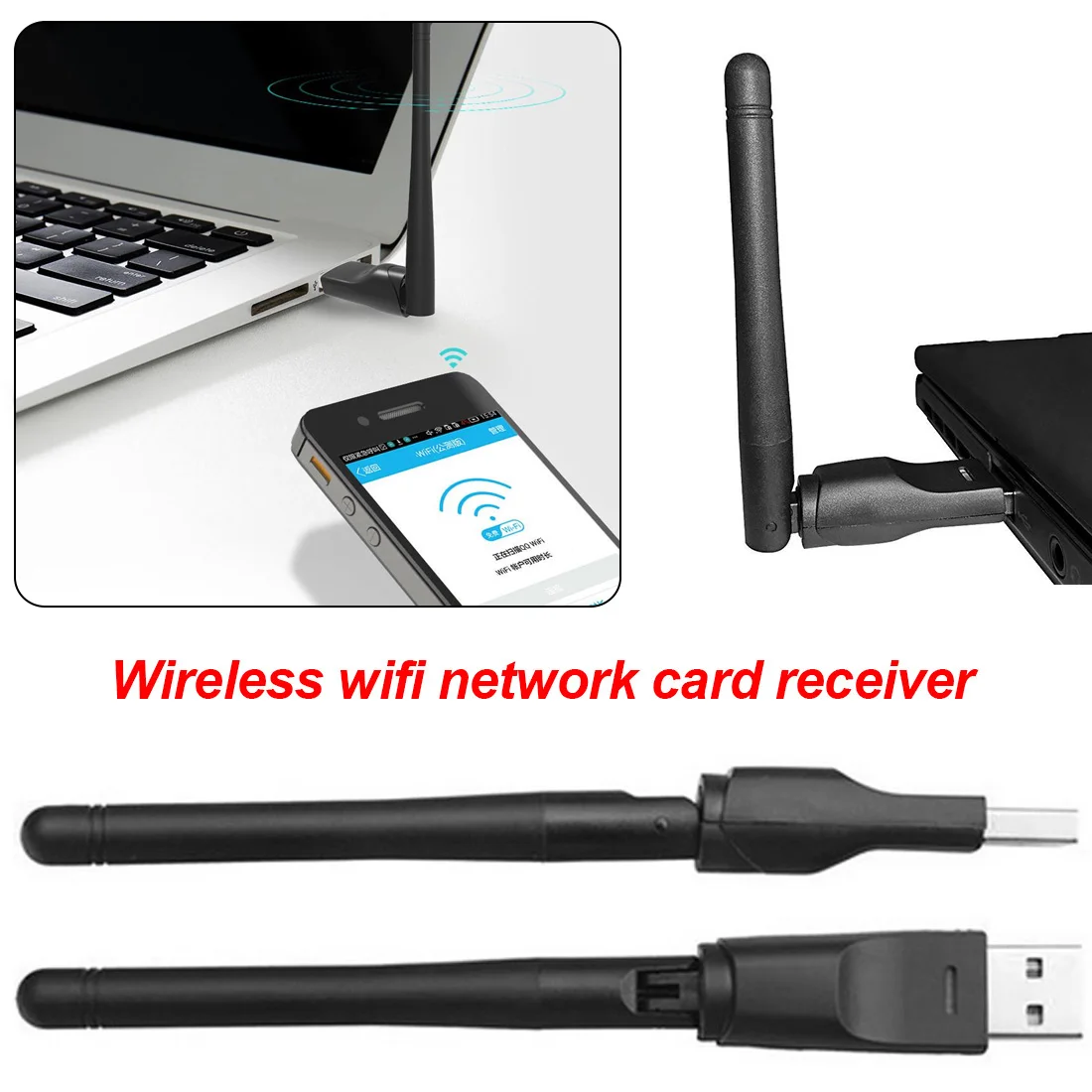 Wireless usb wifi adapter with external antenna