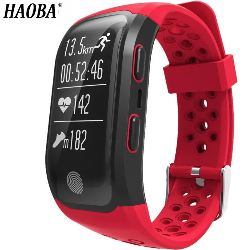 

HAOBA IP68 Waterproof Smart Wristband Bluetooth GPS Heart Rate Sleep Monitor Pedometer Smart band For IOS Android