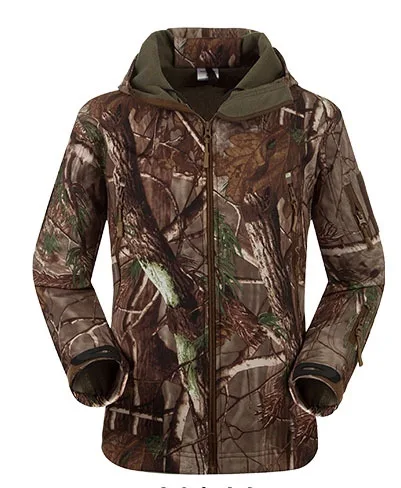 Outdoor Highlander Camouflage Hunting Jacket Men Soft shell Sport Waterproof Windproof 