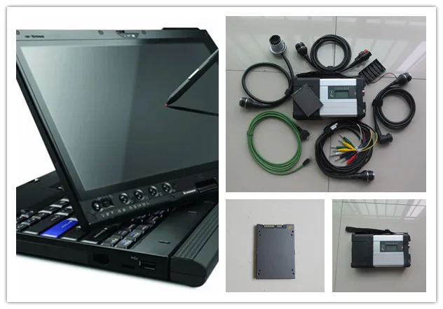 newest mb star c5 sd connect with ssd super speed software with laptop x200t touch screen ready to use wireless support