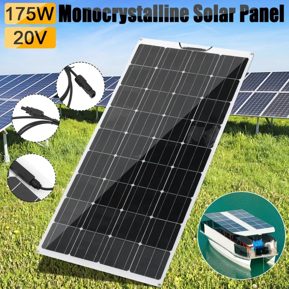 

Professional Ultra Thin Outdoor Solar Charging Device Portable 175W Monocrystalline Solar Panel Flexible Camping Power Supply