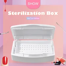 Профессиональный стерилизатор для ногтей, коробка для дезинфекции, маникюрный Пинцет для салона, металлические инструменты, дезинфицирующая коробка для дезинфицирующих средств, Маникюрный Инструмент для хранения