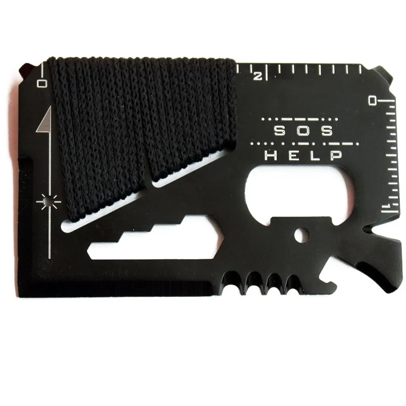 

Edc Pocket Knife Camping 11 in 1 Multi-function Hunting Knife Equipment SOS Survival Rescue Outdoor Tools Military Card Knife JC