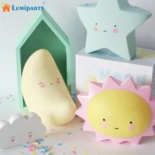 Lumiparty Creative LED Star Night Light for Kid Room Decorations Cute Star Lamp Moon Sun Letter Lighting Lovely Birthday Gift