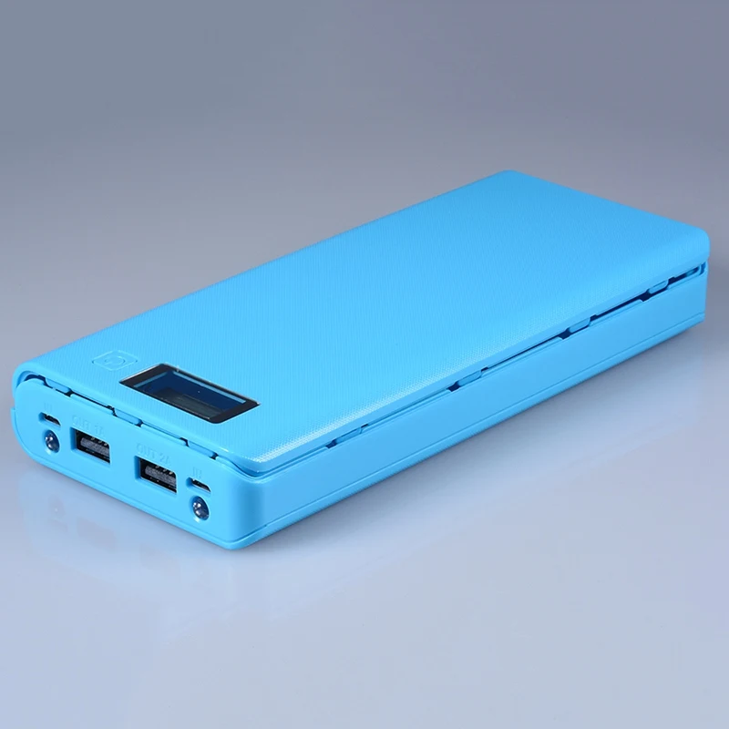 Внешний аккумулятор 18650 8x18650 чехол для мобильного телефона с двумя usb портами