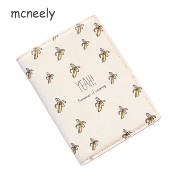 

Mcneely Banana PU leather passport bags ID Travel Passport Holder Passport Cover Card Passport Case (Customize available)