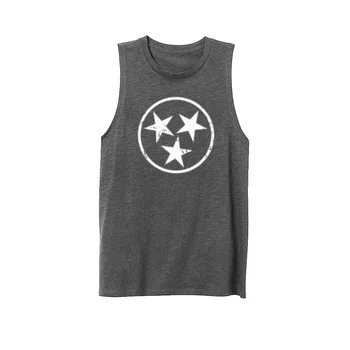 

Womens Vintage Tennessee Flag Stars Fitness Casual Tank Vest Sleveless Tops Shirts