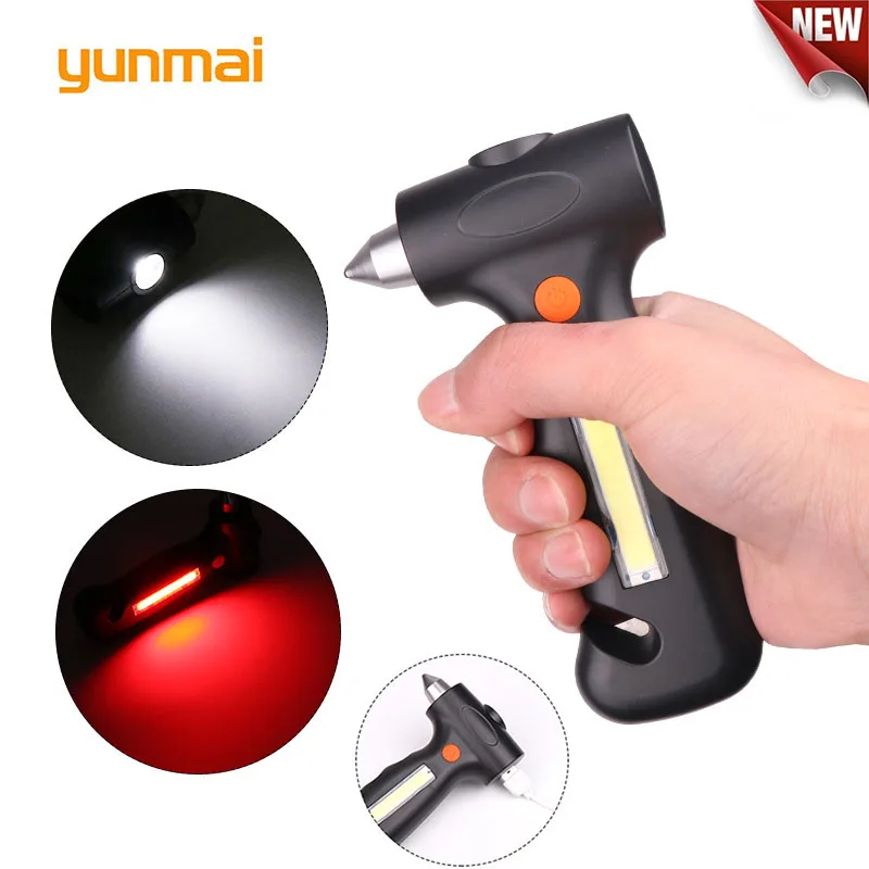 

High Quality flashlight Portable Powerful Practical Tactical LED Flashlight Wholesale With safety cone with cutting rope knife