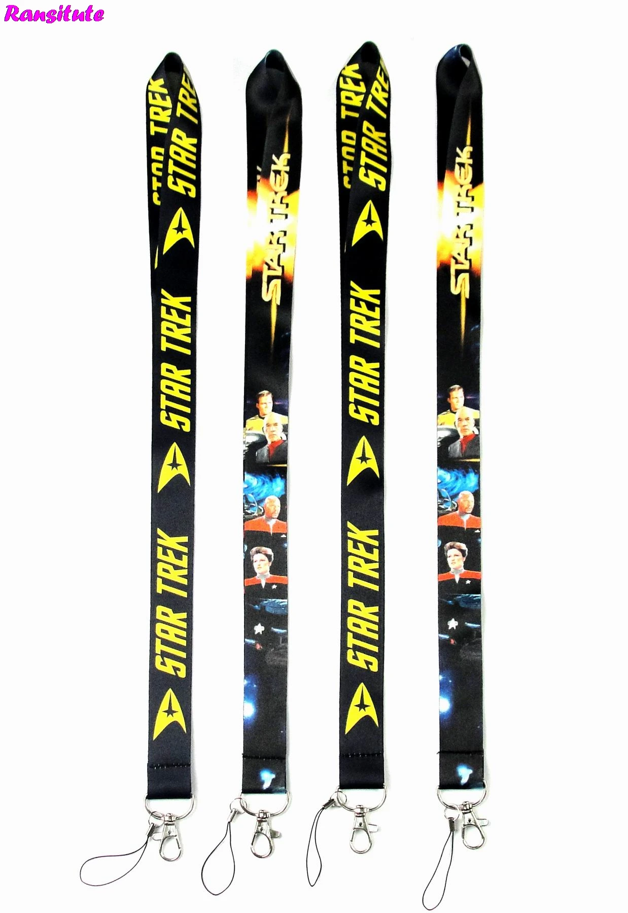 

Ransitute R409 Star Trek neckband lanyard key ID card gym mobile phone with USB badge clip DIY lanyard lasso