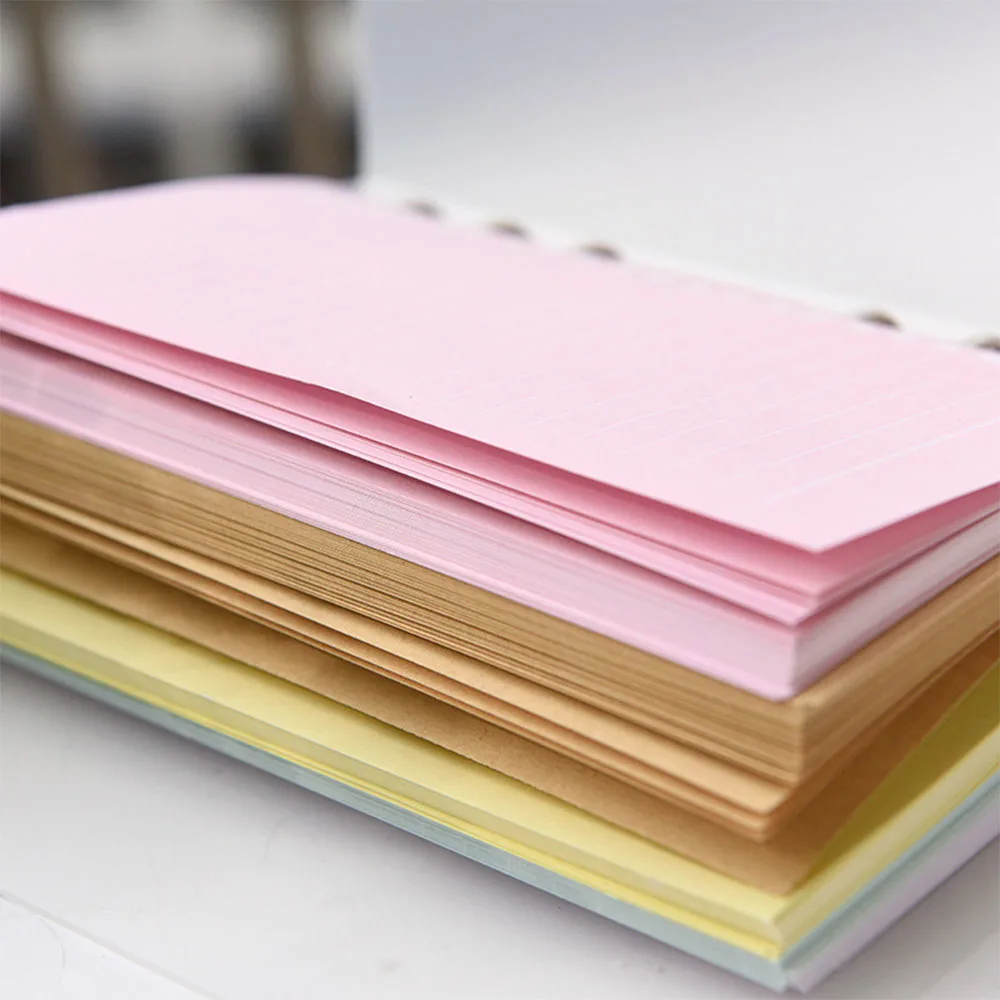 Handnote Colorful A5 Loose Leaf Notebook Refills 6 Holes Rings Binder Spiral Diary Planner Inner Core Inserts Paper Handnote Colorful A5 Loose Leaf Notebook Refills 6 Holes Rings Binder Spiral Diary Planner Inner Core Inserts Paper