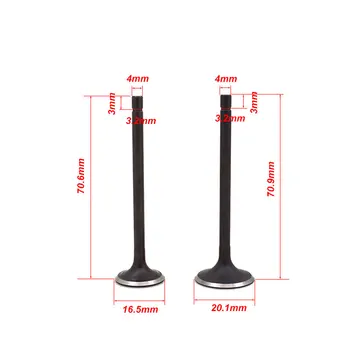 

For Qingqi QM48QT-9B 50cc Motorcycle Engine Valve Intake Exhaust Stem Valve Engine Spare Parts