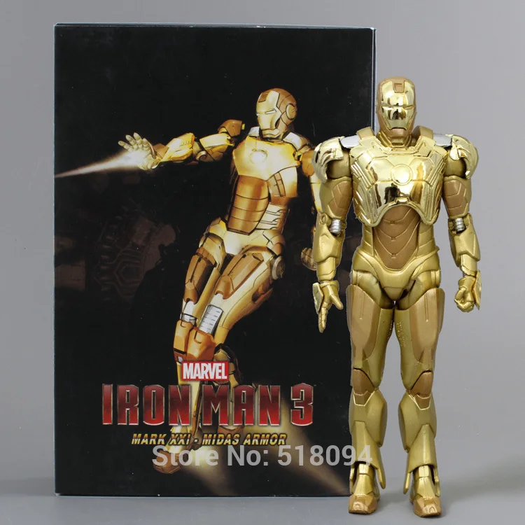 Neue Ankunft Super Hero Iron Man Mark Xxi Goldene Rustung Action Figur Ironman Mark Action Figureaction Figure Neca Aliexpress