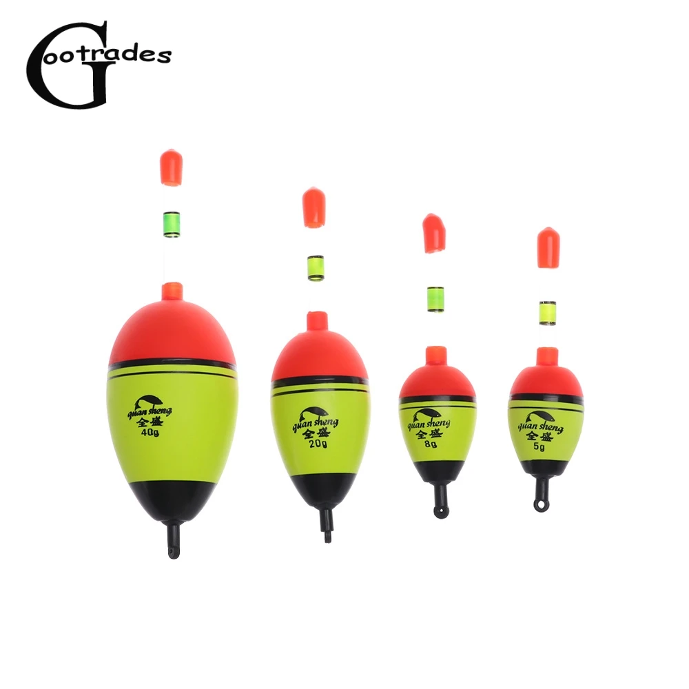 

Night Glow Fishing Float 2pc 5g-50g EVA Fishing Floats Lighting Floats For Night Outdoor Fishing Accessories