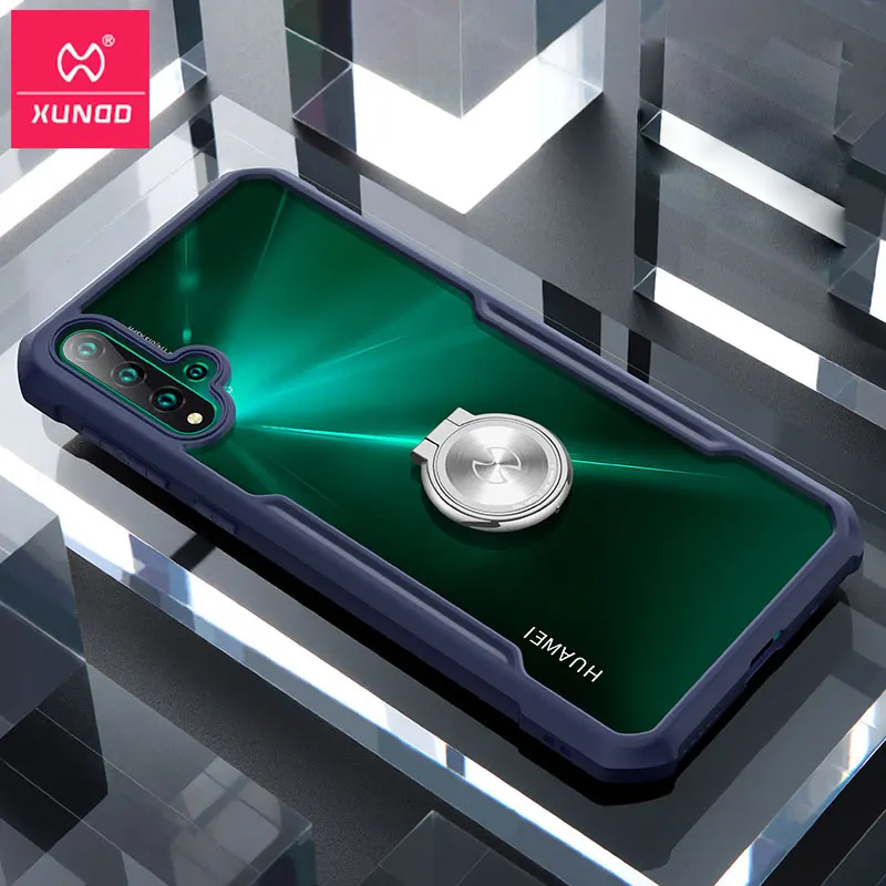 

Newest Xundd Luxury Clear Case for Huawei Nova 5 with Airbags Shockproof Back Cover Magnetic Case for Nova 5 Pro Case Business
