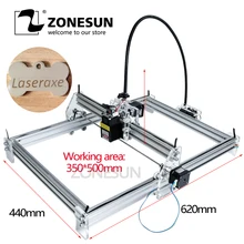 5,5 МВт сине-фиолетовый свет V-слот/t-слот Алюминий DIY Полный Наборы міпітип лазерная гравировка машина 35*50 см с лазерной и Мощность