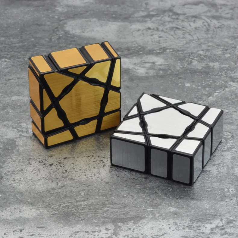 Волшебный куб Призрак 1X3X3 куб непоседы зеркальный блок антистрессовая головоломка золото/Silverneo cubo magico Развивающие игрушки для детей