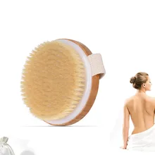 1 шт. щетка из натуральной щетины, деревянные щетинки, кольца для вышивки Массажная щетка для ванны, сухая чистка, щетка для тела, отшелушивание кожи-27