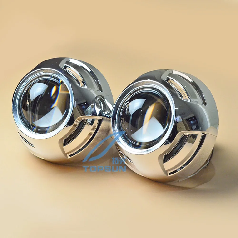 Car Light Kit 3.0 inch Q5 Bifocal projector lens Headlamp Bulb fit H7