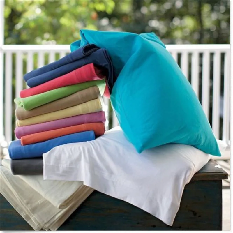 deep pocket 4 piece bed sheet set solid bedding set include flat turquoise flat sheets
