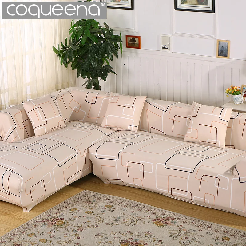 

Universal Stretch Covers for Corner Sofa Sectional Couch Angular Armchair Furniture Protector 1/2/3/4 Seater Home Textile