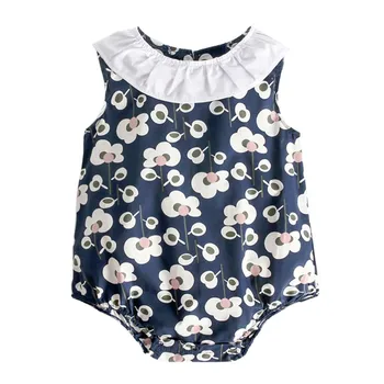 

Newborn Clothes Baby Girls Floral Print Romper Clothes One Pieces Jumpsuit Outfit Toddler Girl Sleeveless Brief Rompers Cute