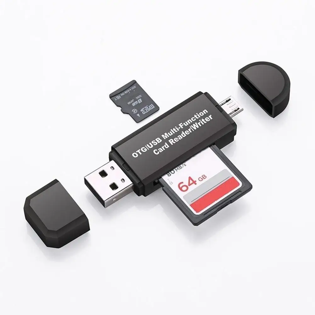 

Portable High Speed Micro USB SD TF OTG Card Reader for Mobile Phone Laptop 2019NEW