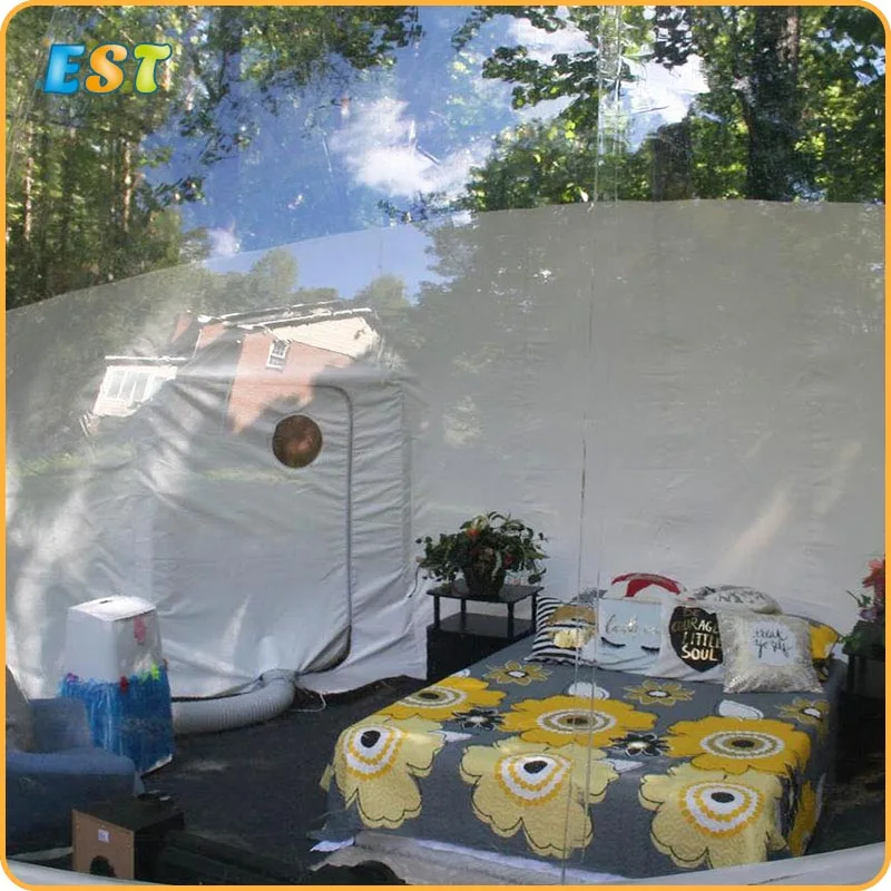 Прозрачный надувной пузырь палатка один туннель коммерческих палатка для продажи