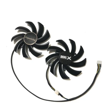 

2pcs/set R9-390X/290X R9390X GPU Cooler Graphics cards Fan For HIS R9 390X R9 290X IceQ X2 8GB Video Card Cooling