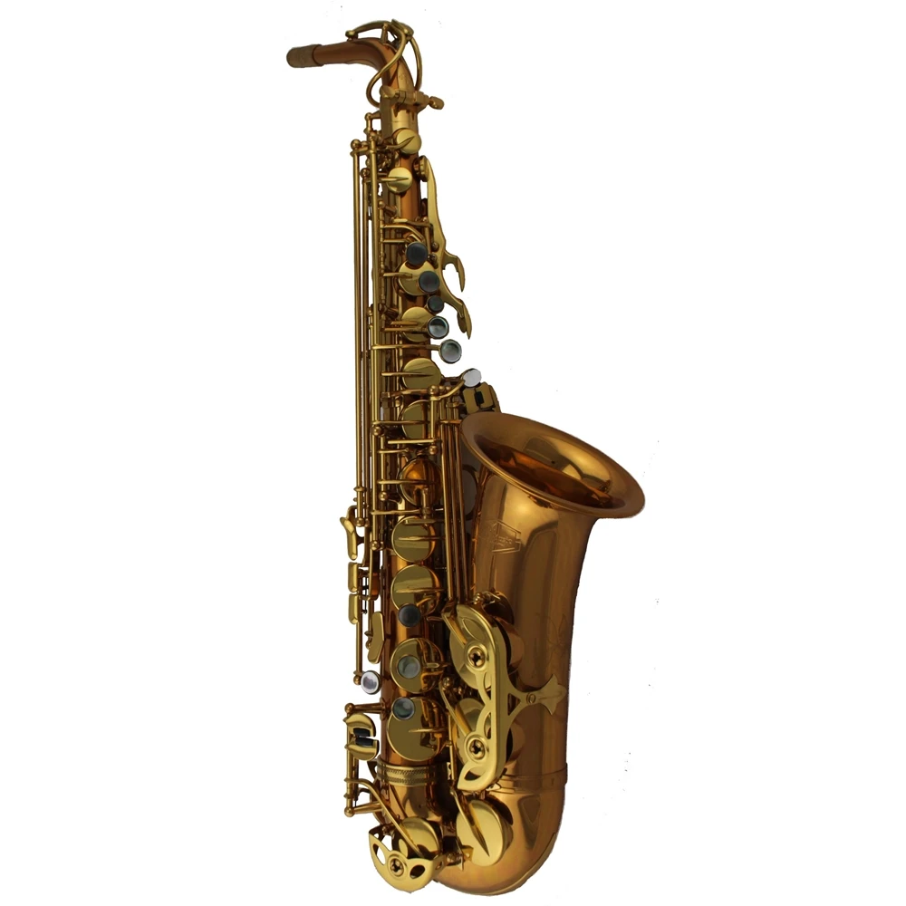 

High Grade Classical Type / Gold Lacquer/ Imported Germany Copper Alto Saxophone