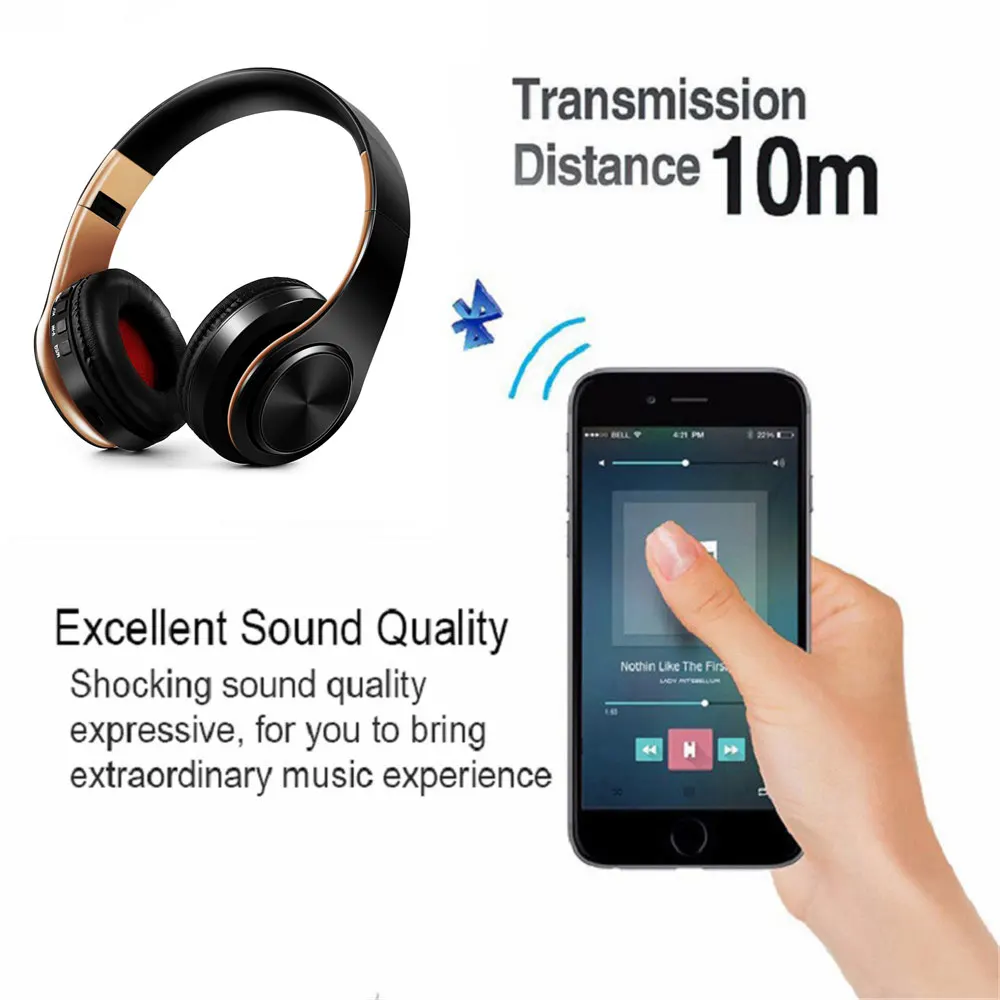 Bluetooth Наушники Накладные наушники Беспроводной складные стерео гарнитура с